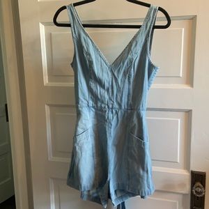 Light jean romper